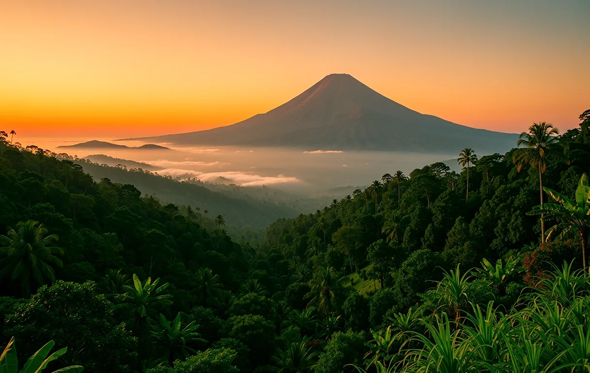 Indonesian botanical landscape